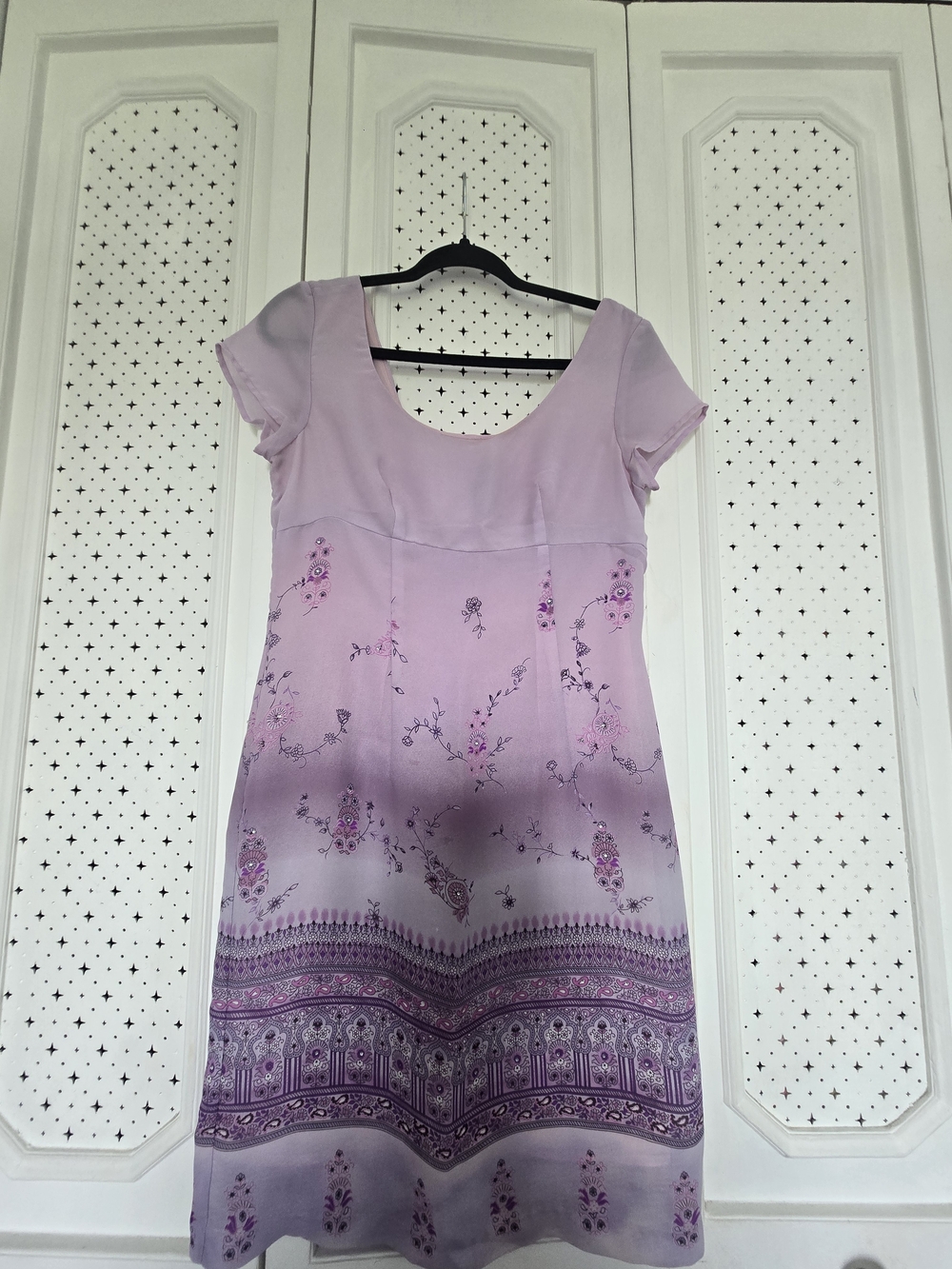 All That Jazz Lavender Floral Midi Dress